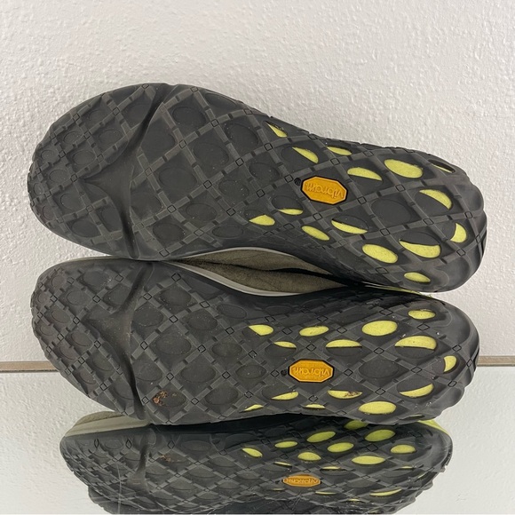 MERRELL Mens Dusty Olive Suede Leather Jungle Moc XX AC+ Vibram Slip On Shoes - Picture 9 of 11